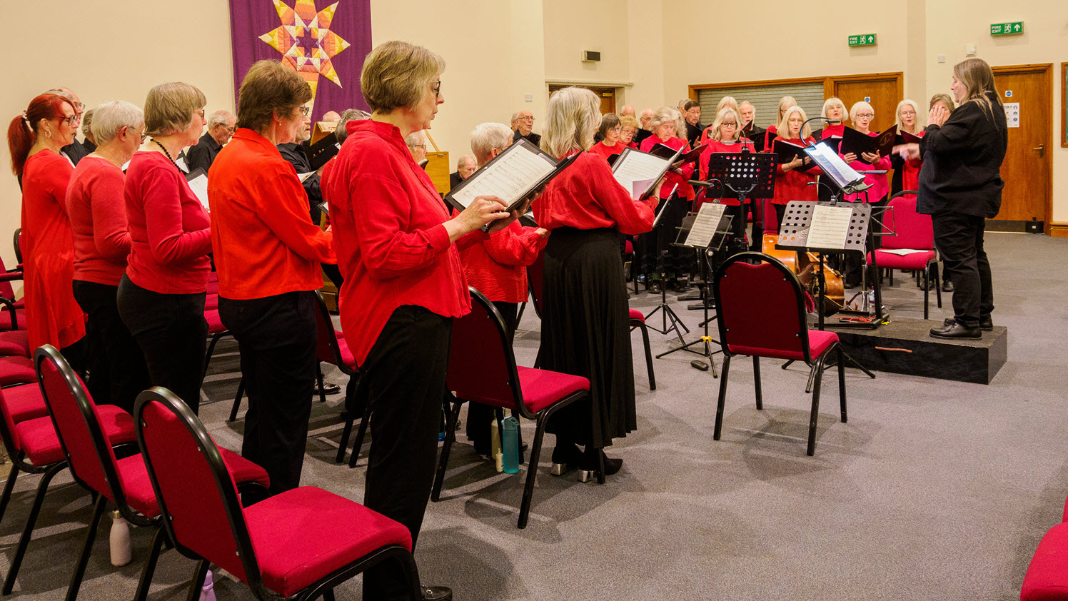Choir Rehearse on Concert Day, March 21st, 2026